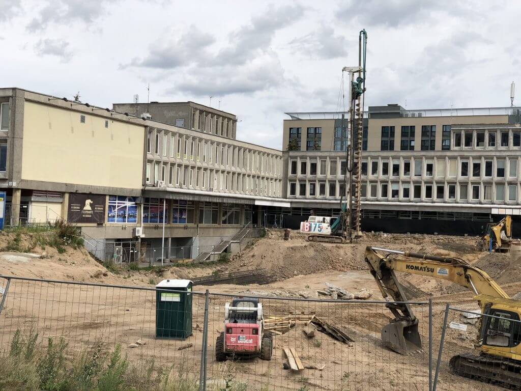 Artery (Konstitucijos pr. 18B) - Biroju centrs - būvdarbu attēli