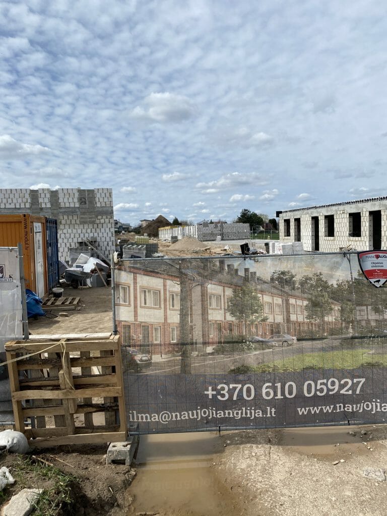 Naujoji Anglija 2.0 (Juodasis kel. 79N) - Row housing - construction photos