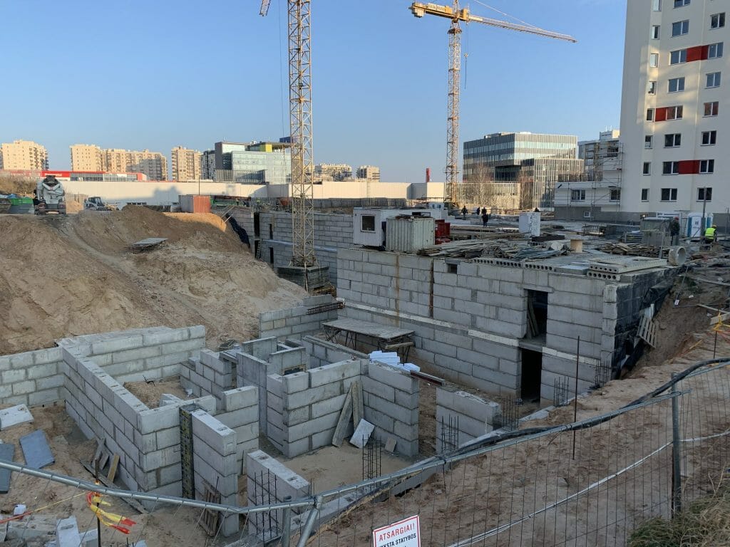 Leičių kiemas 6 etapas (Leičių g. 21) - Multi apartment - construction photos