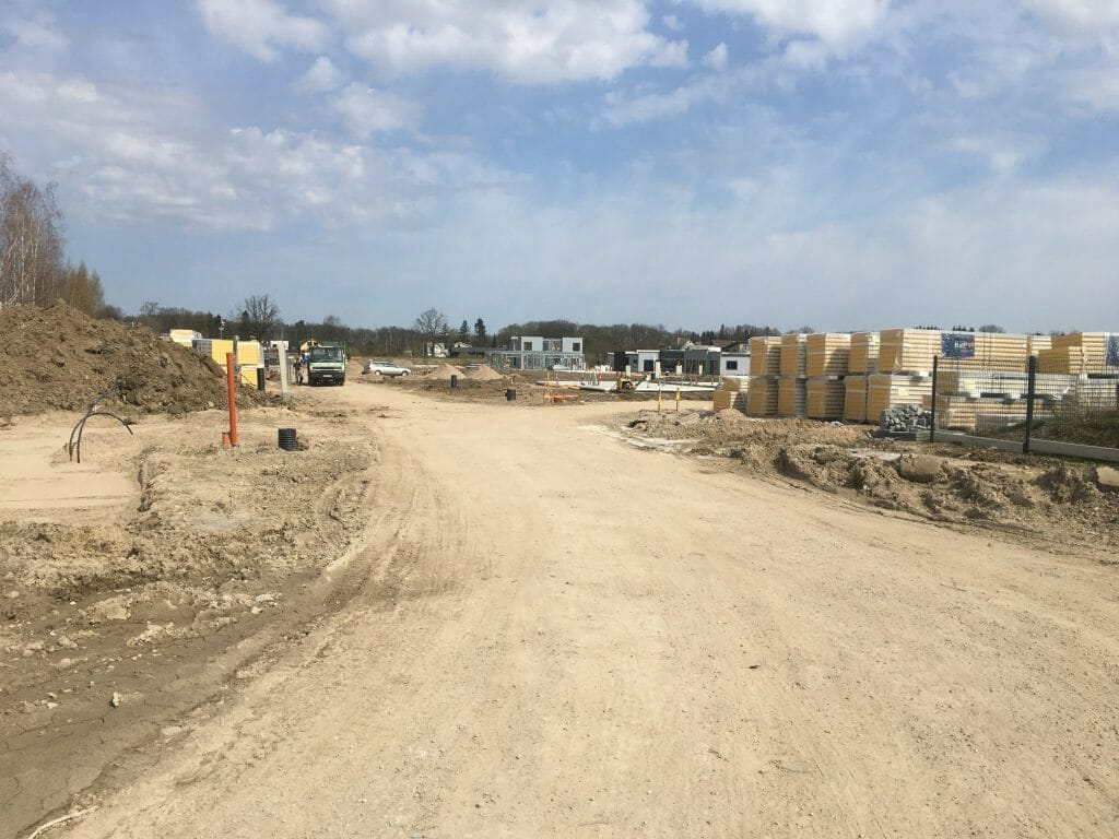 Vynuogyno namai (Varžupio g. 33A, 33B) - Row housing - construction photos