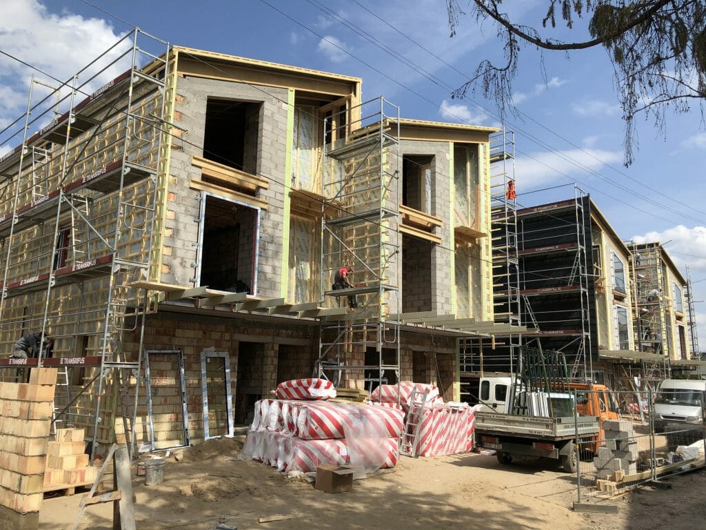 Archi namai (Archyvo g. 34, 34B, 40) - Row housing - construction photos