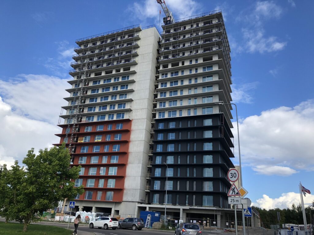 Skylum 1 etapas (Viršilų g. 6) - Daugiabutis - statybų nuotraukos