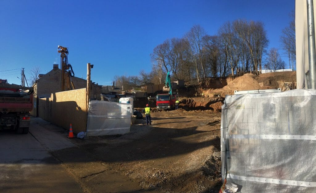 Vilniaus monmartras (Polocko g. 26) - Daudzdzīvokļu nams - būvdarbu attēli