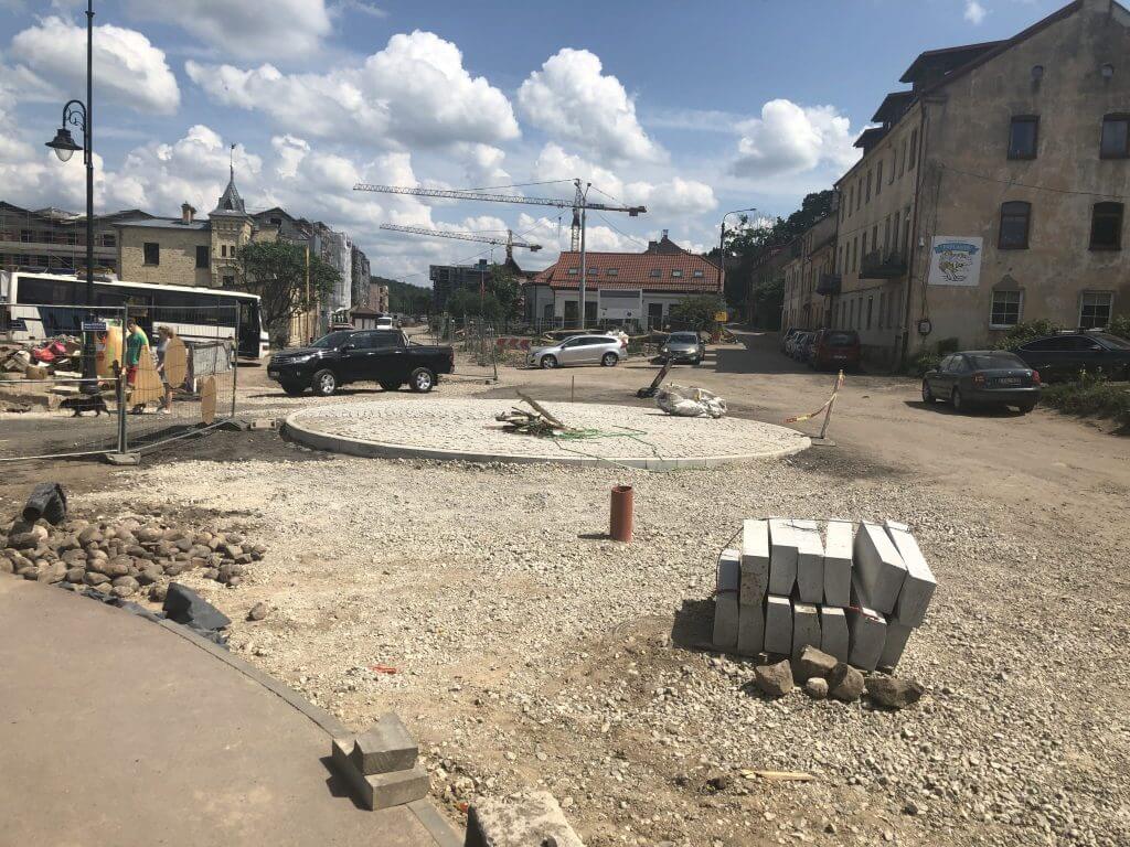 Vilnios pakrančių tvarkymas (Aukštaičių g.) - Bike path, Waterside - construction photos