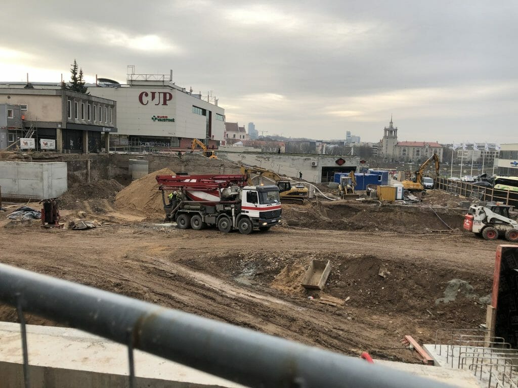 Artery (Konstitucijos pr. 18B) - Biroju centrs - būvdarbu attēli