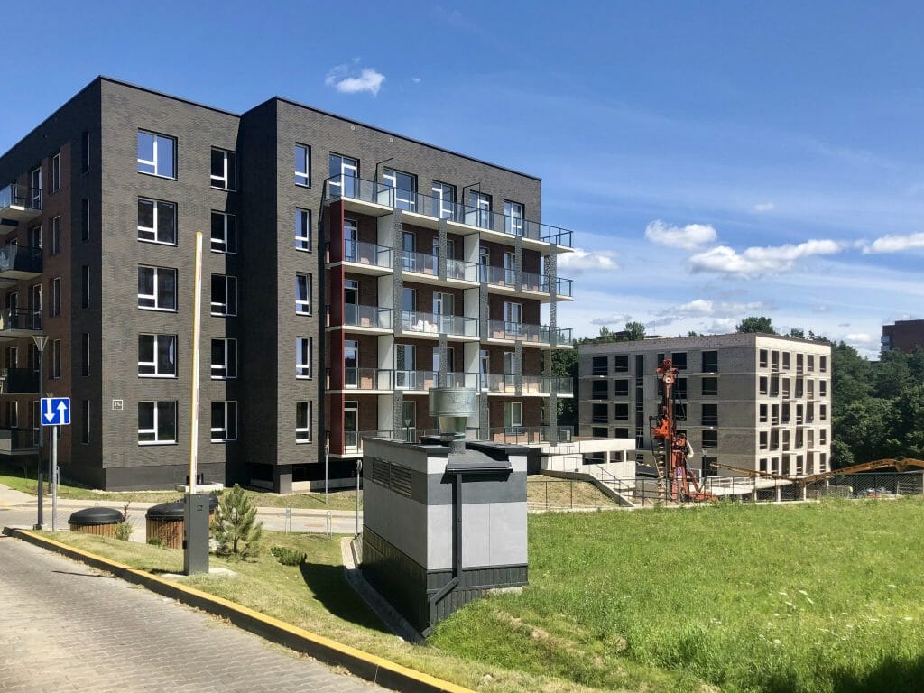 Veikmės Parko namai (Didlaukio g.) - Multi apartment - construction photos