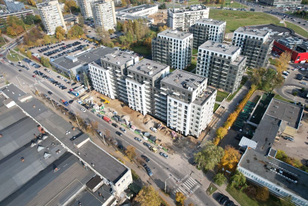 Verkių sodas 3 etapas (Verkių g. 39) - Multi apartment - construction photos