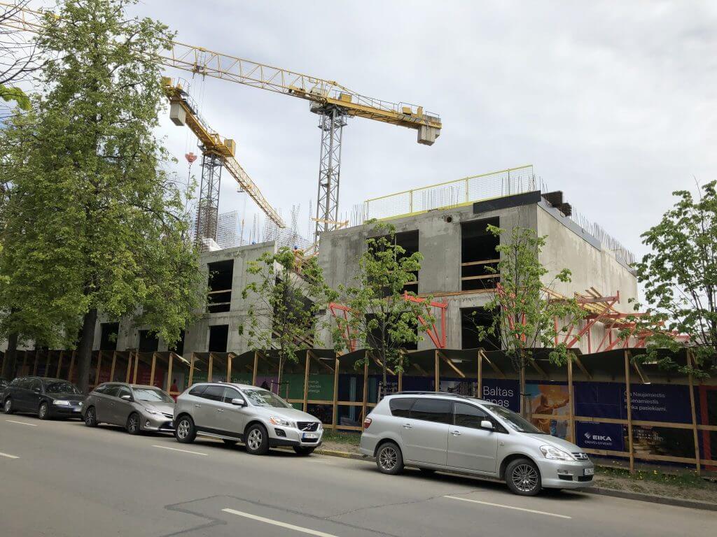Baltas lapas Mindaugo 1 etapas (Aguonų g. 17) - Multi apartment - construction photos