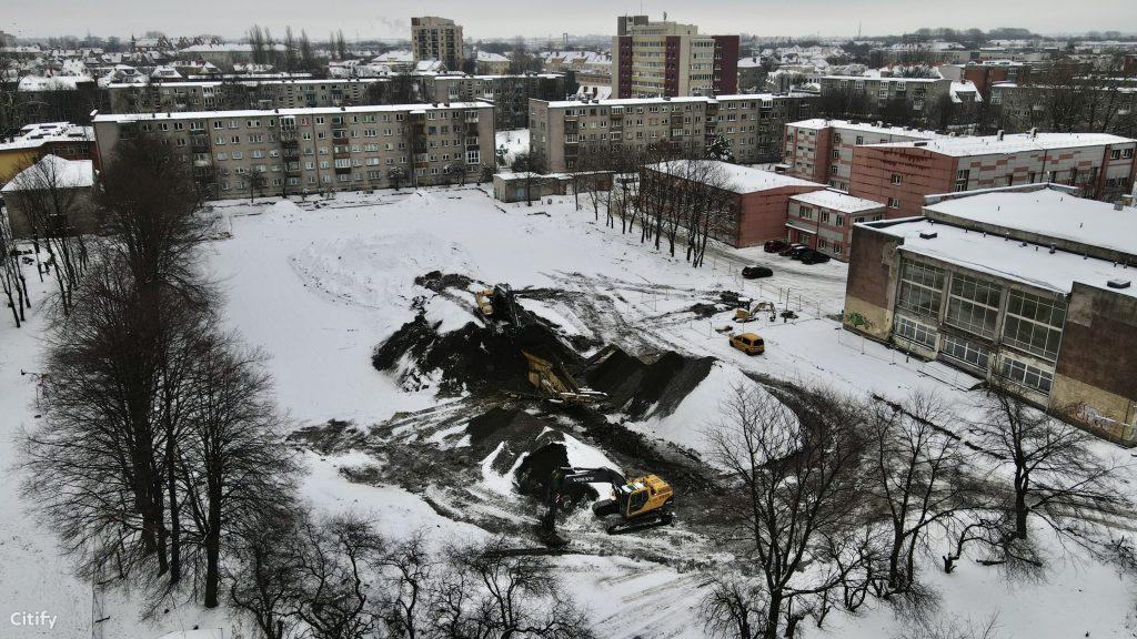 Vitės progimnazijos stadionas (J. Janonio g. 32) - Sports arena - construction photos