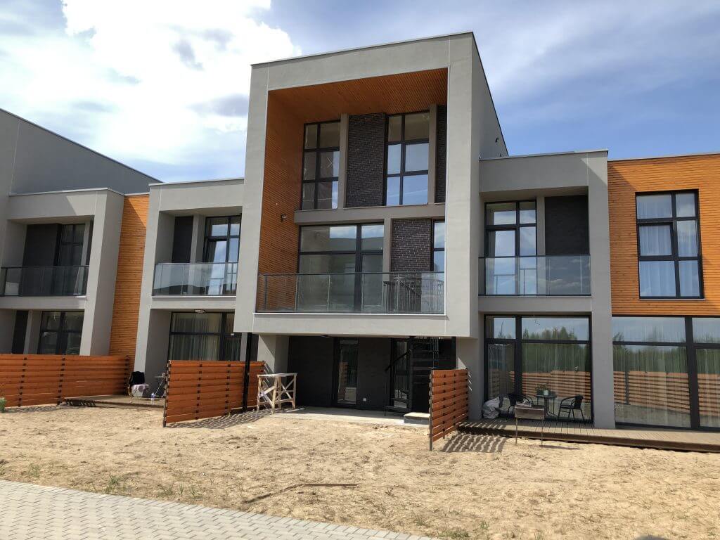 Šiaurės pašvaistė (Danės/Įsrūties g.) - Row housing - construction photos