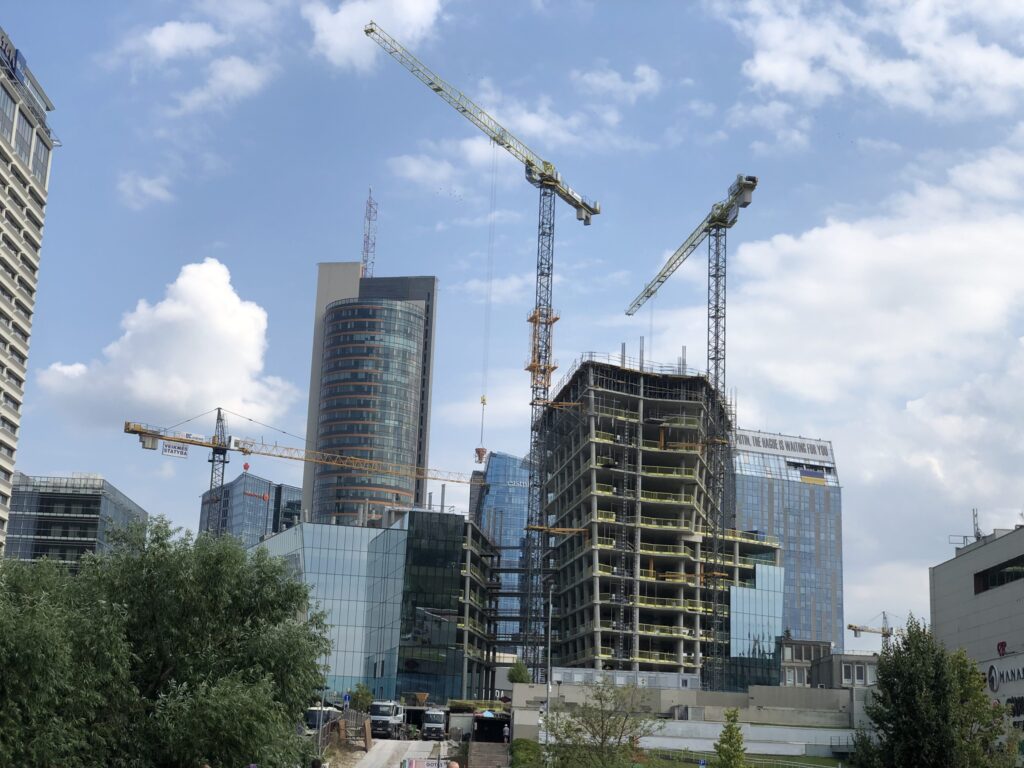 Artery (Konstitucijos pr. 18B) - Biroju centrs - būvdarbu attēli