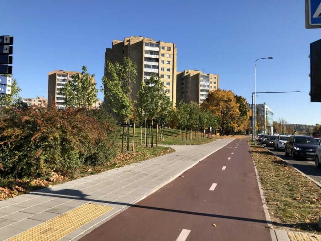 Žirmūnų trikampio modernizavimas (Tuskulėnų g.) - Bike path, Pedestrian path - construction photos