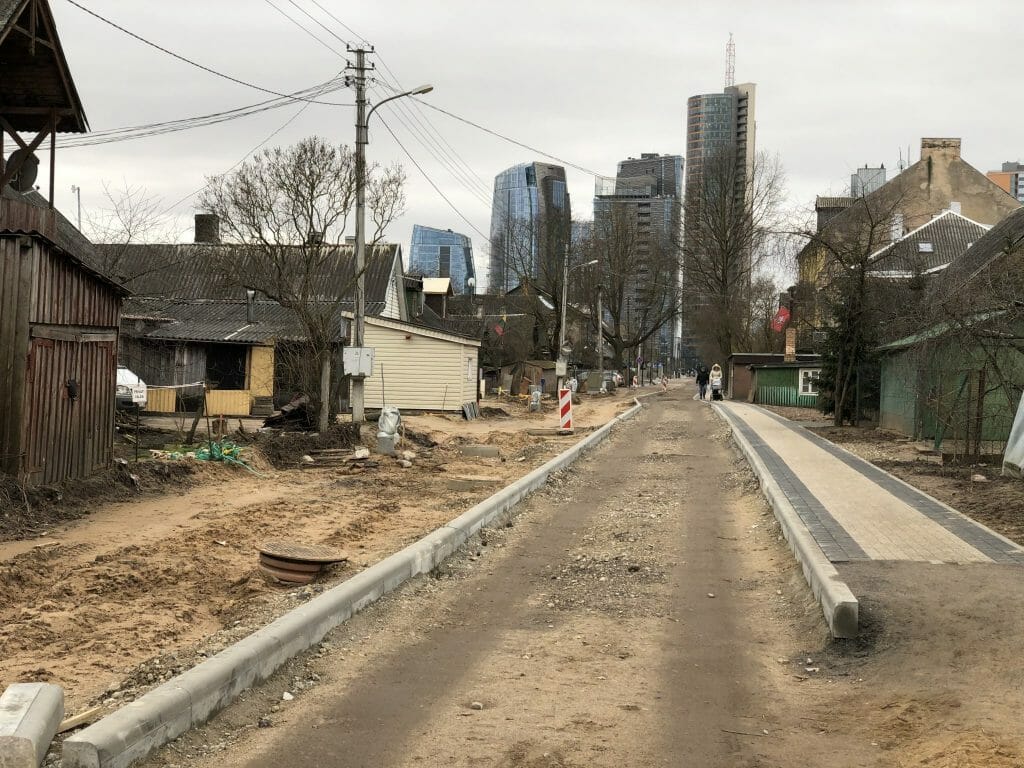 Giedraičių ir S. Fino g. (Giedraičių g.) - Bike path, Street - construction photos
