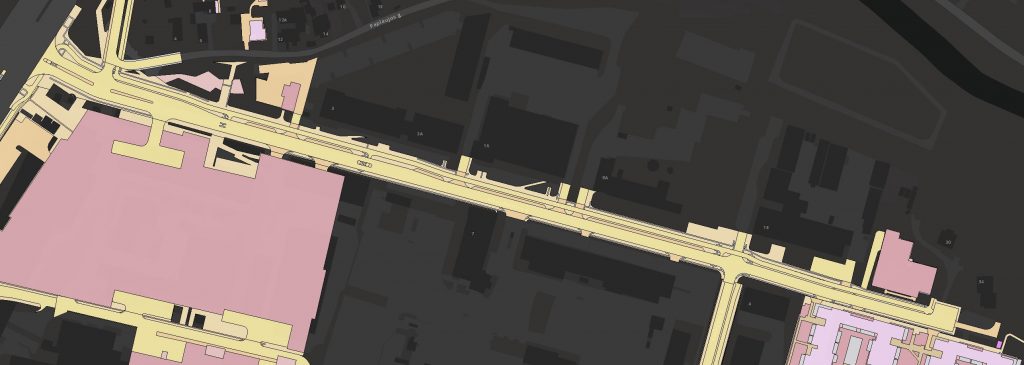 Manufaktūrų g. (Manufaktūrų g.) - Bike path, Street - visualization
