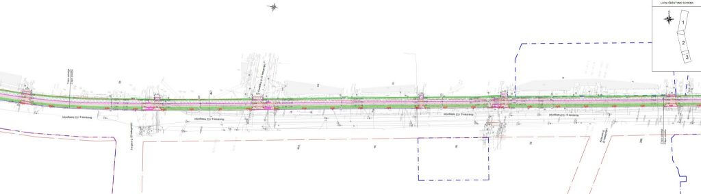 Rinktinės g. dviračių takas (Rinktinės g.) - Bike path - visualization