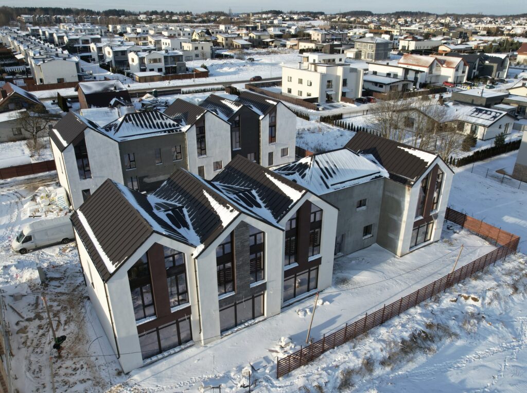 Vanilla Villa sublokuoti namai (Juodupio g. 71, 73) - Row housing - construction photos