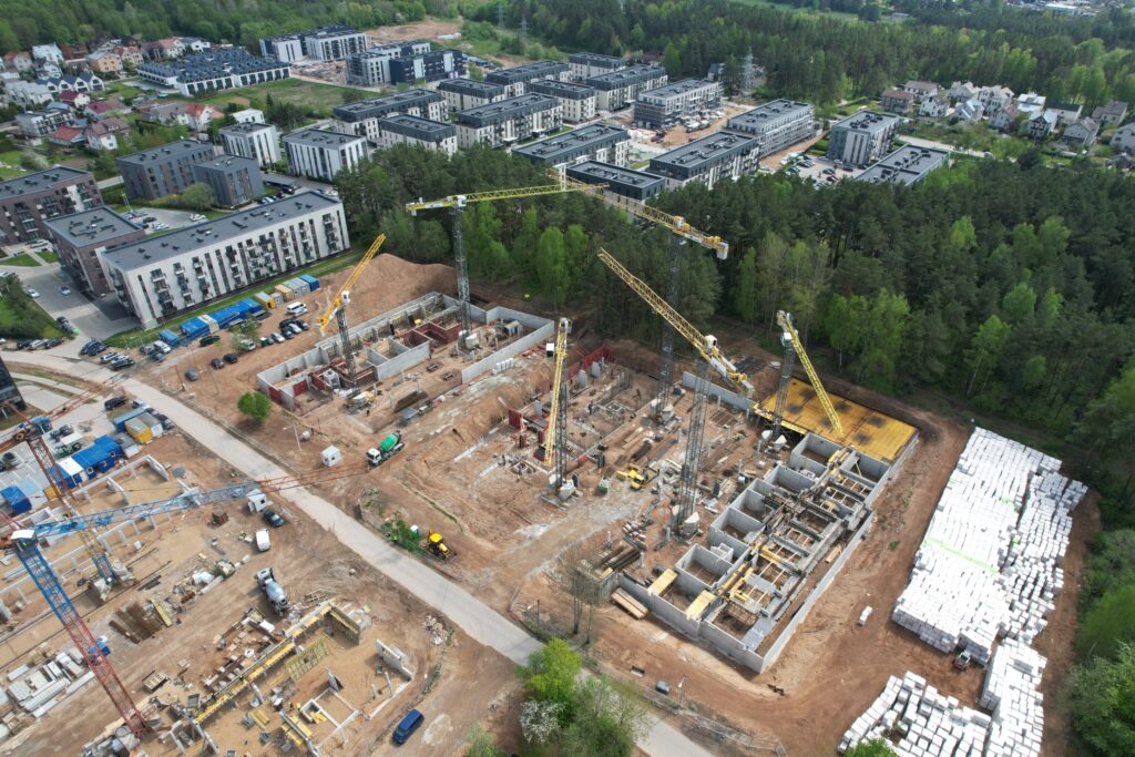 Pušų parkas (Lietaus g. 7) - Daudzdzīvokļu nams - būvdarbu attēli