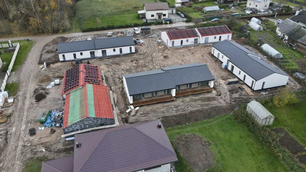 Bičiulių kvartalas 2 etapas (Bičiulių g. 2, 2A, 2B, 2C, 2D, 16, 18, 26, 26A, 26B) - Private house community - construction photos