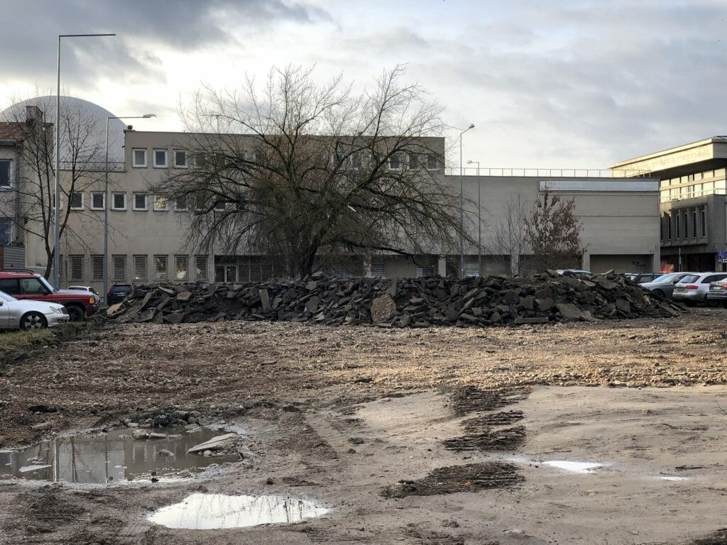 Sąvaržėlė (Konstitucijos pr. 14A) - Office center - construction photos