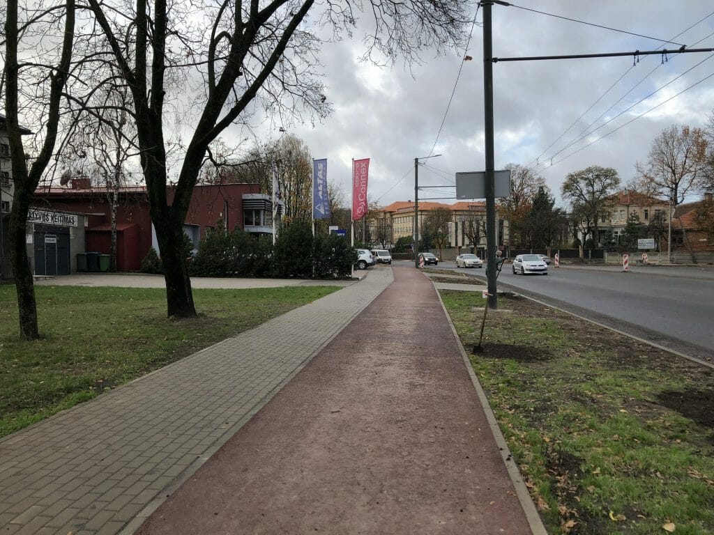 Nuokalnės ir Tvirtovės g. dviračių takas (Nuokalnės g.) - Dviračių takas - statybų nuotraukos