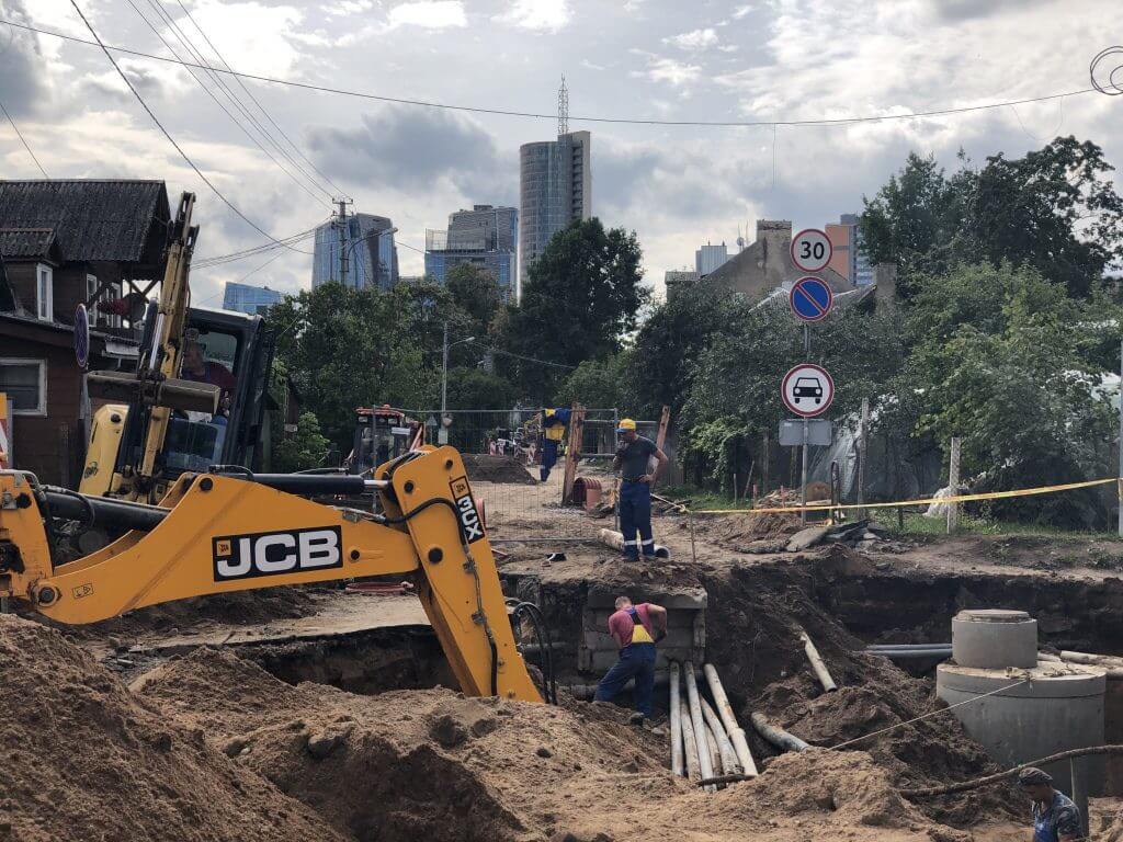 Giedraičių ir S. Fino g. (Giedraičių g.) - Bike path, Street - construction photos
