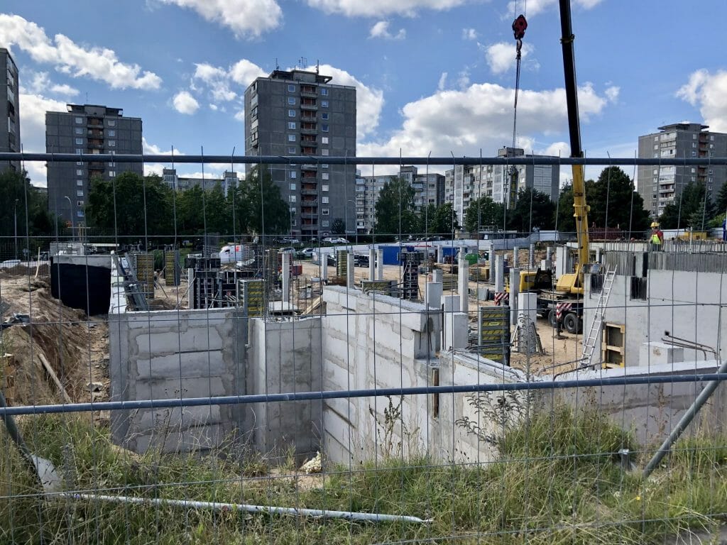 Viršuliškių stogai (Viršuliškių g. 38) - Multi apartment - construction photos