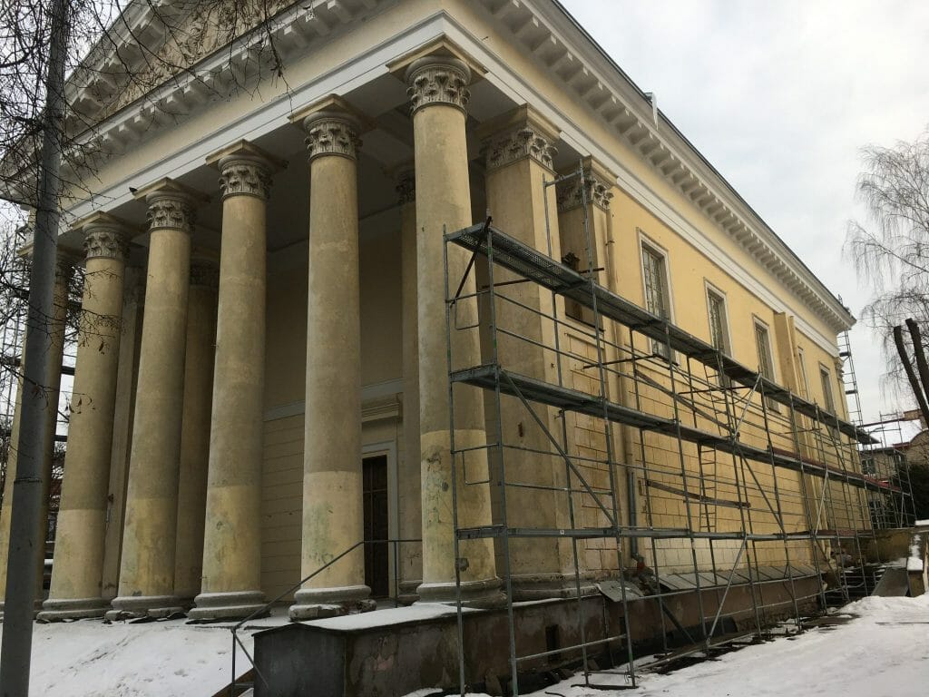 Evangelikų Reformatų bažnyčios komplekso rekonstrukcija (Pylimo g. 18) - Cultural center - construction photos