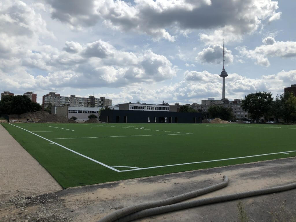 Ryto gimnazijos stadionas (Dariaus Gerbutavičiaus g. 9) - Sporta būve - būvdarbu attēli