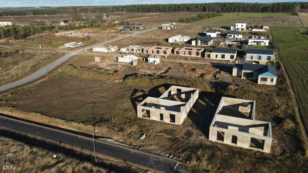 Bičiulių terasos (Veisiejų g.) - Land plots - construction photos