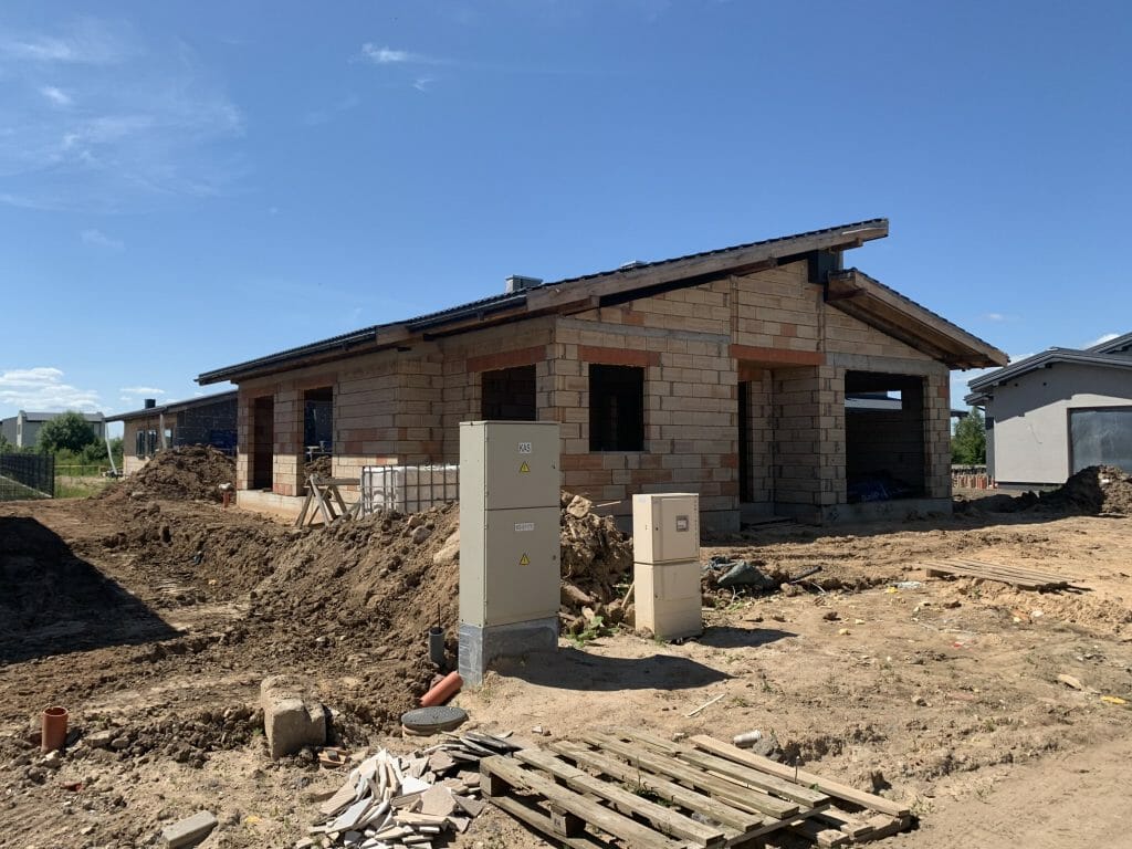 17 perlų (Uždaroji g.) - Private house community - construction photos