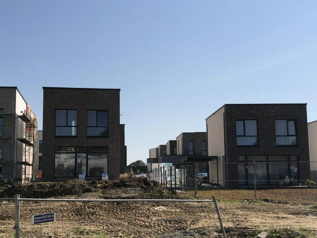 Kalnėnų oazė (Lyvių g. 14) - Row housing - construction photos