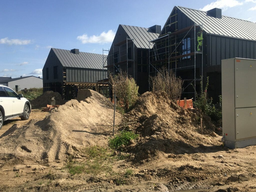 Sostinės parko namai (Šumsko g. 27) - Row housing - construction photos