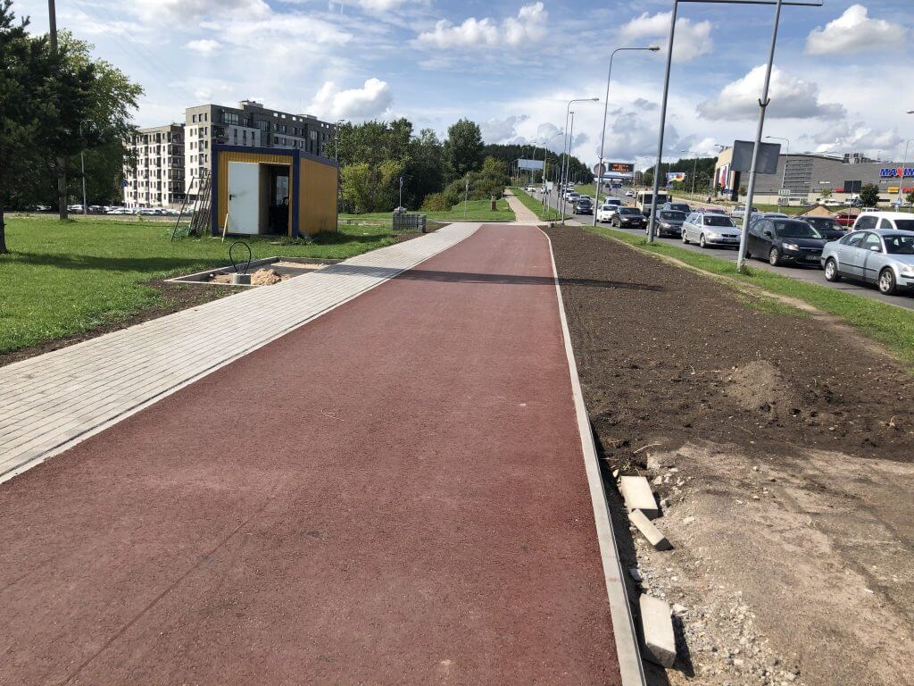 Neries senvagės slėnis (Linkmenų g.) - Bike path, Park - construction photos