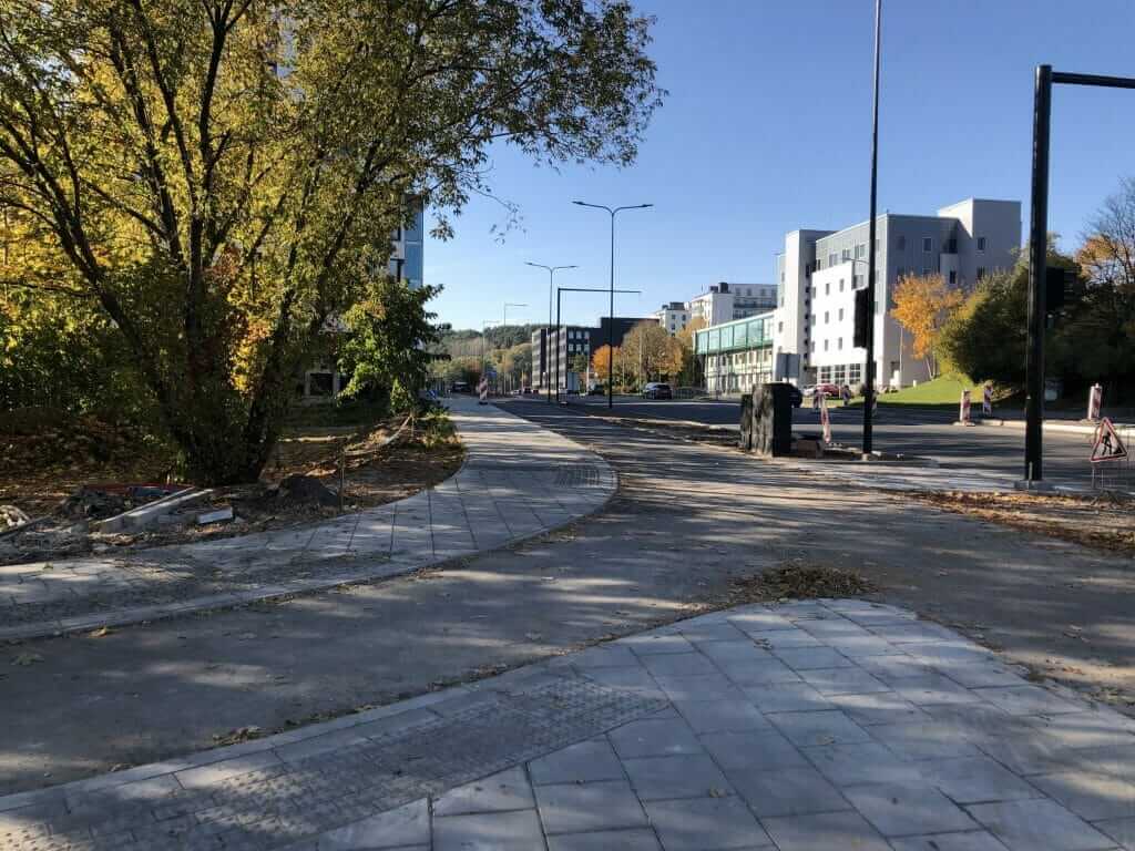 Kernavės g. (Kernavės g.) - Bike path, Street - construction photos
