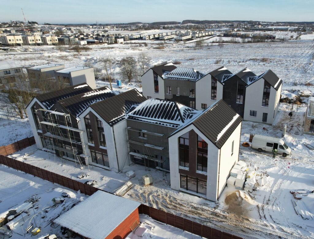 Vanilla Villa sublokuoti namai (Juodupio g. 71, 73) - Row housing - construction photos