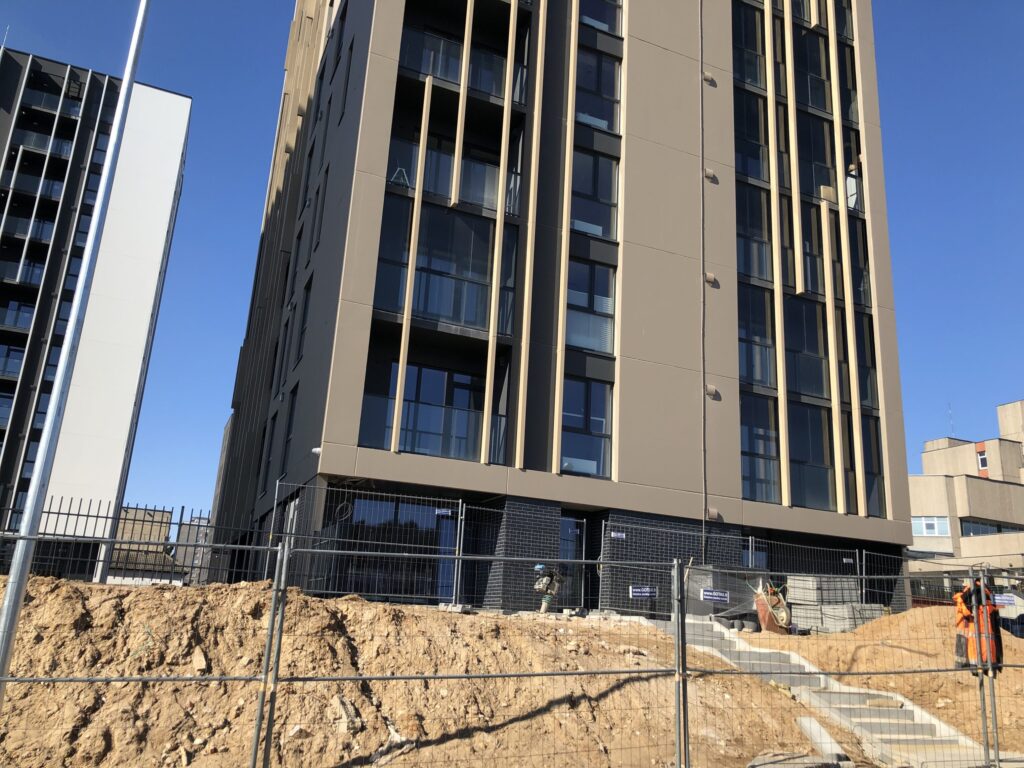 Viršuliškių stogai (Viršuliškių g. 38) - Multi apartment - construction photos