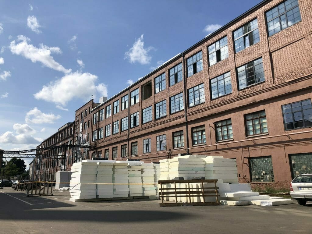 Drobės fabrikas (Drobės g. 62) - Office center - construction photos