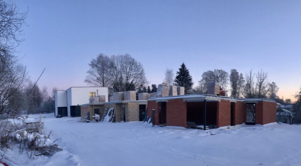 Rokantiškių namai (Rokantiškių g. 4E) - Row housing - construction photos