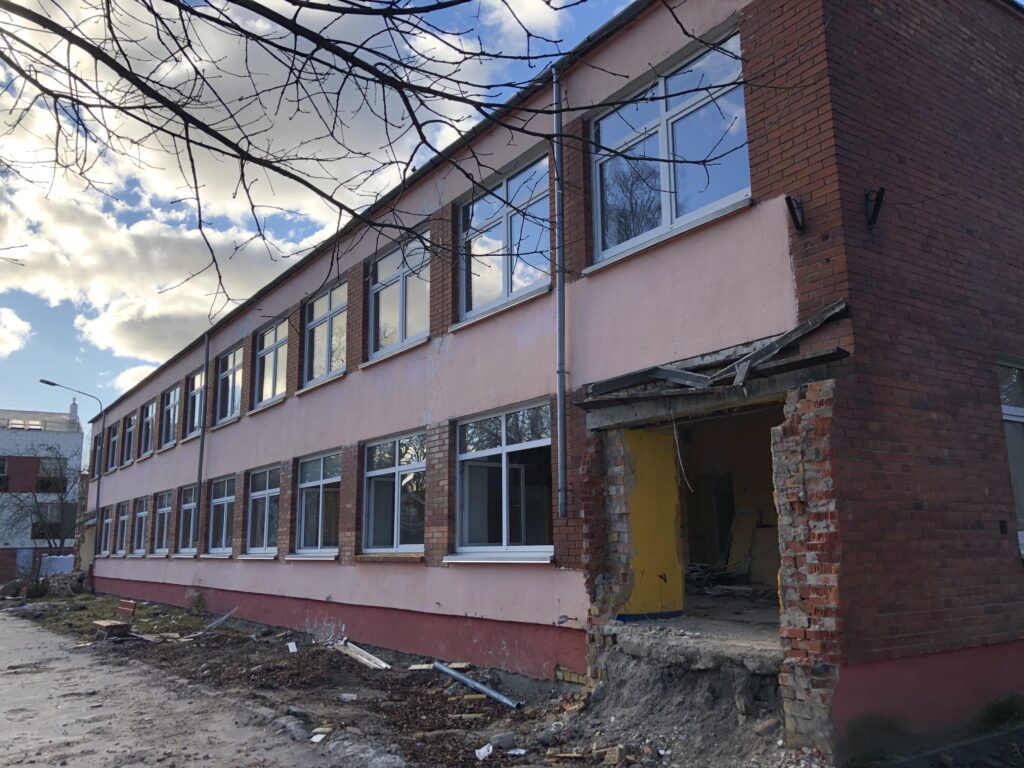 Vaikų darželis "Svirpliukas" (Liepų g. 43A) - Science institution - construction photos