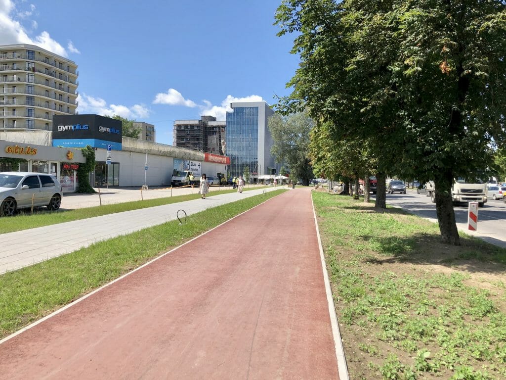 Žalgirio g. dviračių takas (Žalgirio g.) - Bike path - construction photos