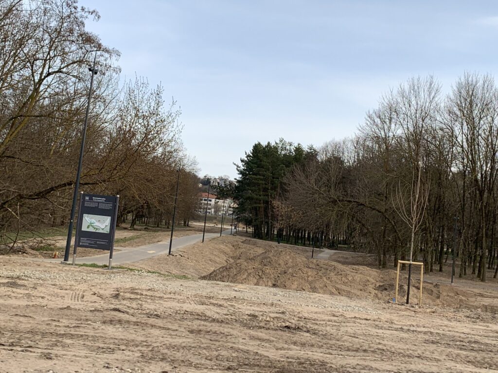 Neries krantinės parkas (Neries krant.) - Park - construction photos