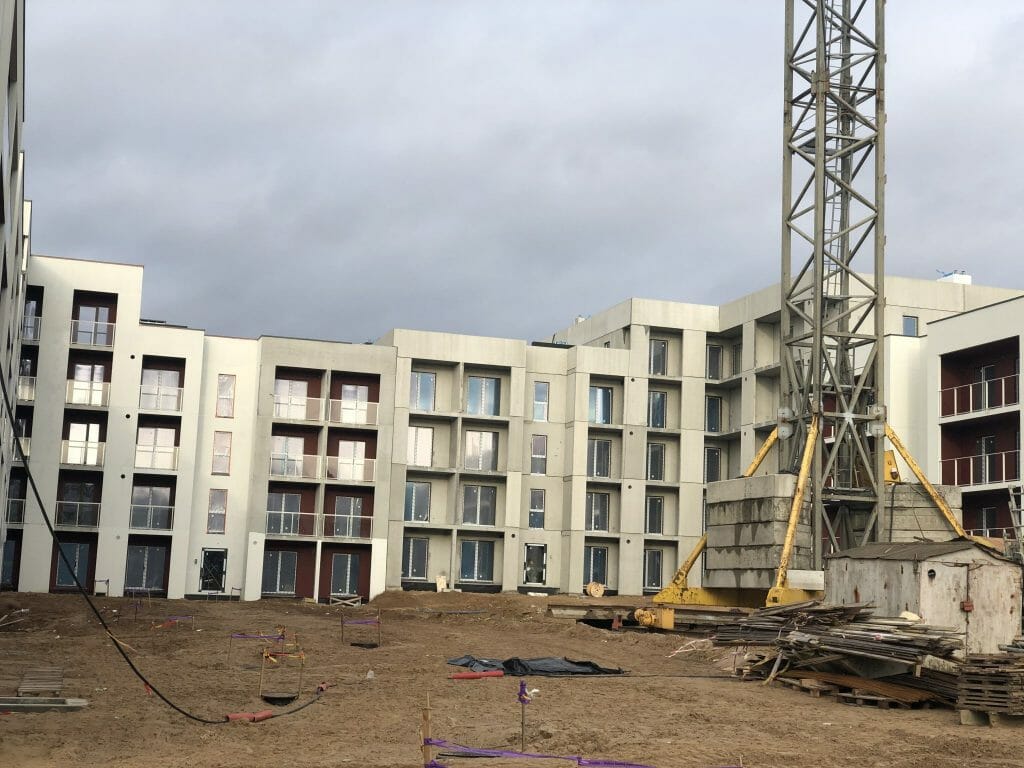 Naujoji Pilaitė 12 kvartalas (Tolminkiemio g. 37) - Multi apartment - construction photos