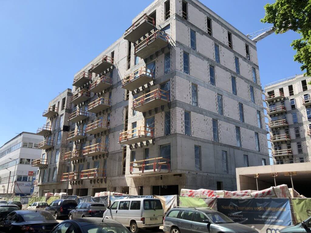 Miesto ritmu (Žalgirio g. 106A) - Multi apartment - construction photos