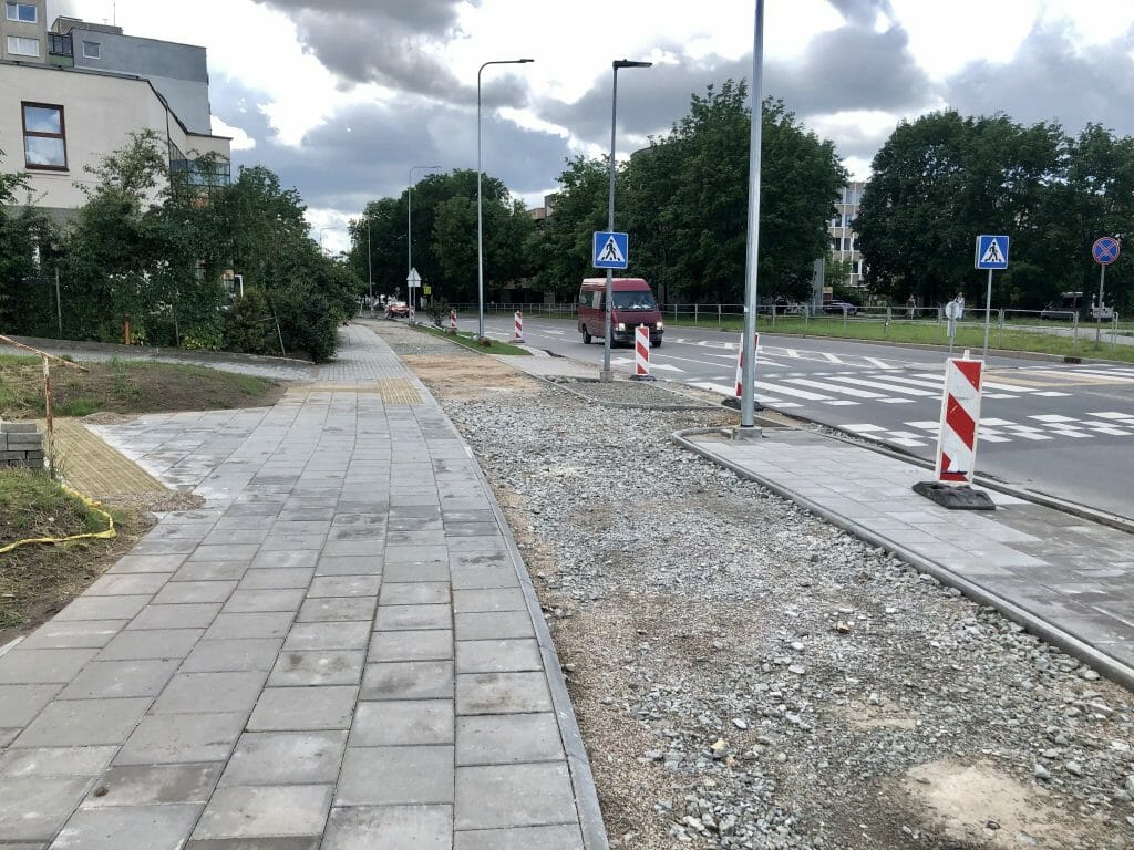 Rinktinės g. dviračių takas (Rinktinės g.) - Bike path - construction photos