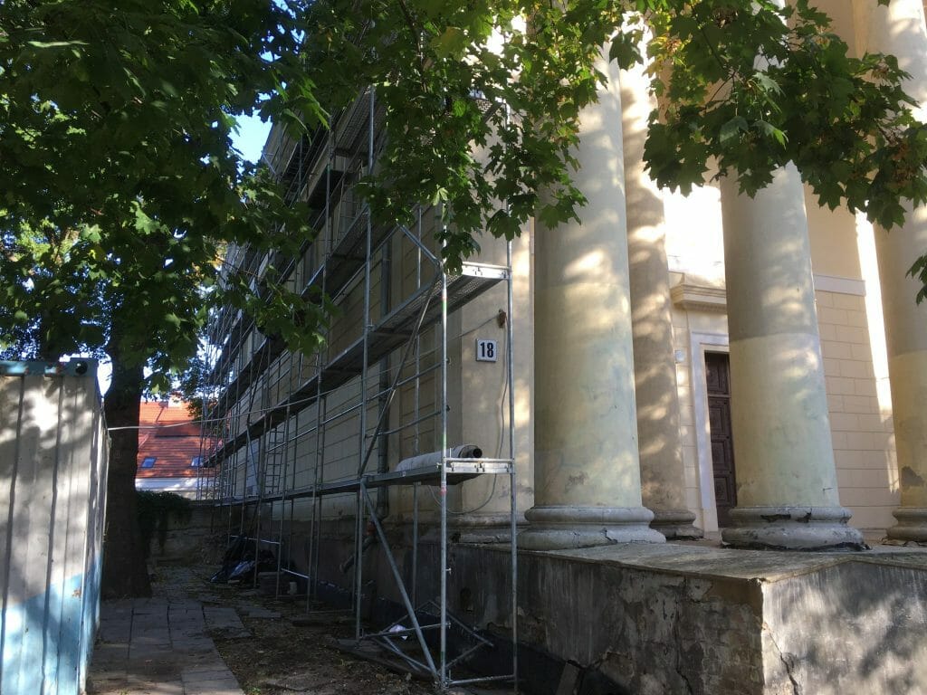 Evangelikų Reformatų bažnyčios komplekso rekonstrukcija (Pylimo g. 18) - Cultural center - construction photos