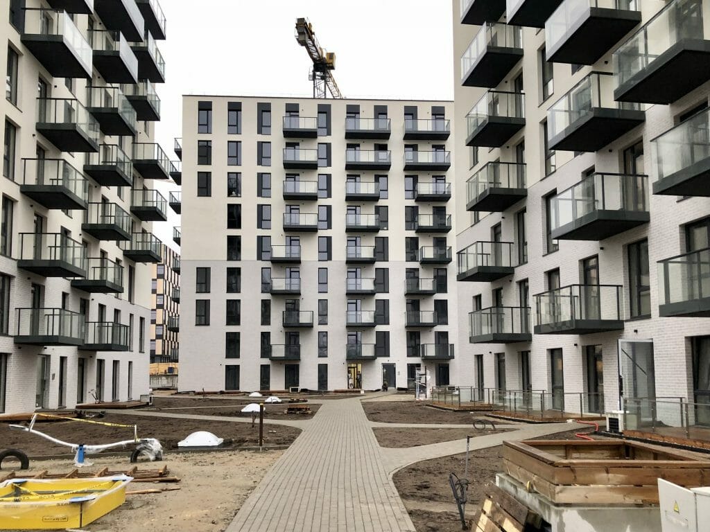 Centro rezidencija 3 etapas (Rinktinės g. 3) - Daugiabutis - statybų nuotraukos