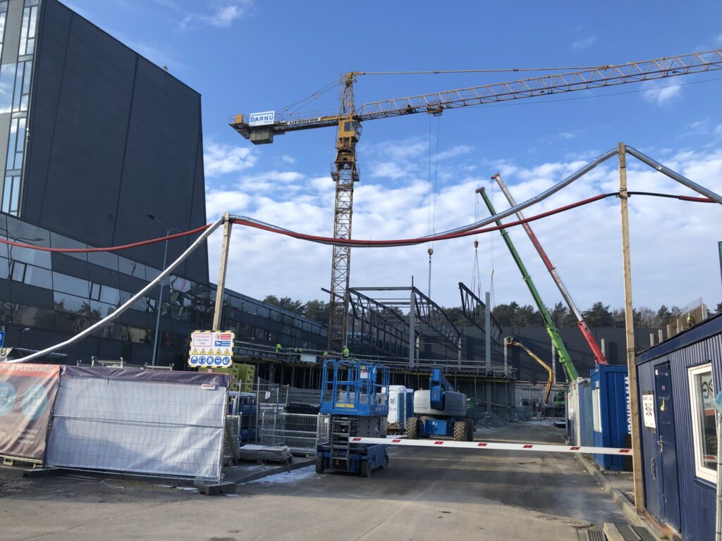 SEB arenos plėtra (Ąžuolyno g. 7) - Sports arena - construction photos