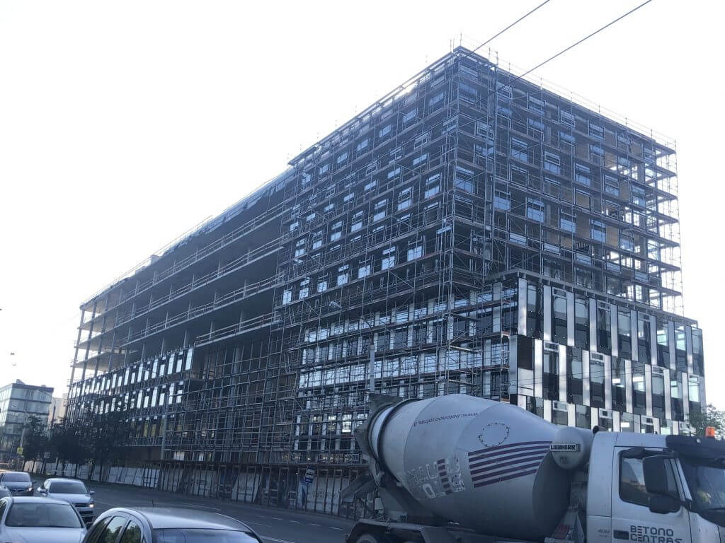 Business Stadium North (Rinktinės g. 3) - Verslo centras - statybų nuotraukos