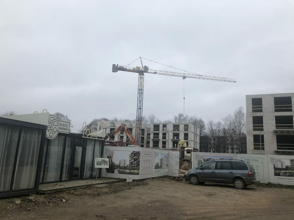 Klevų namai (Partizanų g. 34) - Multi apartment - construction photos