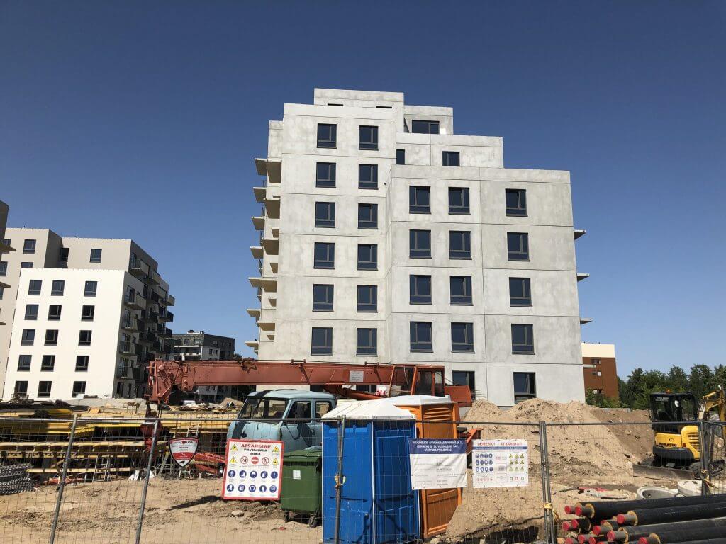 Linkmenų ežerai 3 etapas (Linkmenų g. 58) - Multi apartment - construction photos